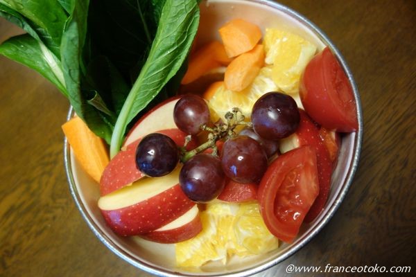 スムージー用の野菜とフルーツ
