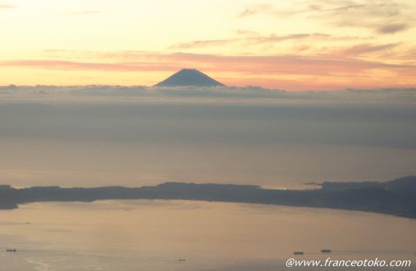 富士山　夕焼け